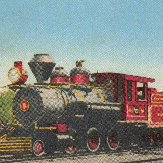 Train Chicago Railroad Fair Narrow-Gauge Deadwood Central Ephemera Postcard