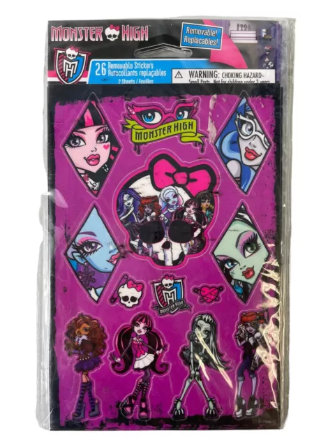 2013 MONSTER HIGH Stickers American Greetings (6 Sheets, 156 stickers) NEW
