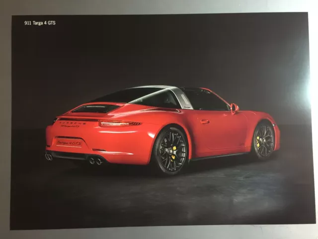 Porsche Targa 4 GTS Showroom Advertising Sales Poster RARE!! Awesome L@@K