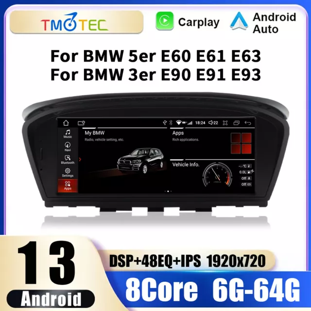 für BMW CCC E90 E91 E60 E61 Autoradio 8.8'' Android 13 Multimedia GPS Navi DAB+