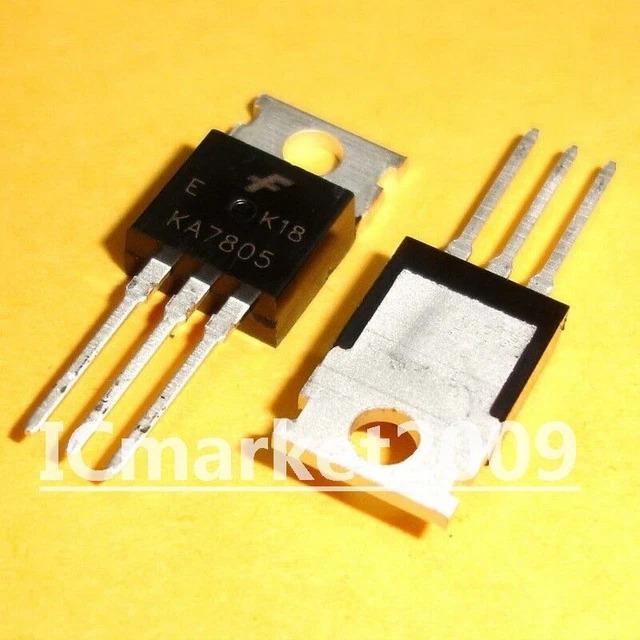 50 PCS KA7805ETU TO220 KA7805 3Terminal Positive Voltage Regulator Transistor EUR 14,60