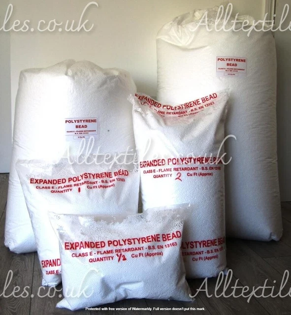 Polystyrene Beans, Beanbag Refill, Filling Top up Filler Booster Beads Bag Balls