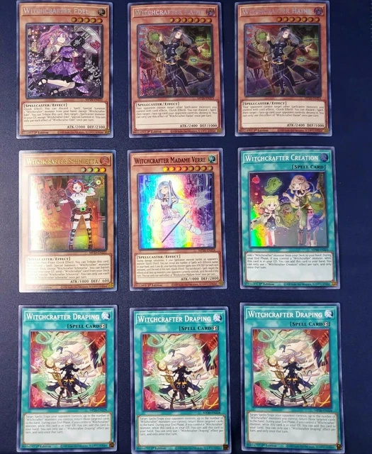 YUGIOH WITCHCRAFTER DECK 57 Cards Vice-Madame Verre Complete Tournament  Ready $99.99 - PicClick