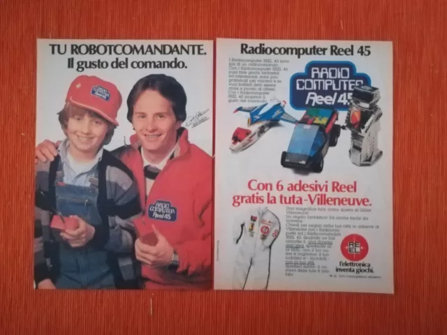 RARA PUBBLICITA' ORIGINALE "GILLES VILLENEUVE" REEL con Autografo stampato 1980