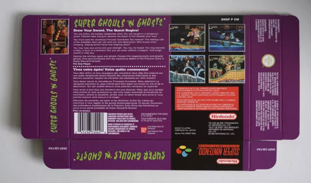 Boîte SNES – Super Ghouls and Ghosts [FAH] 3