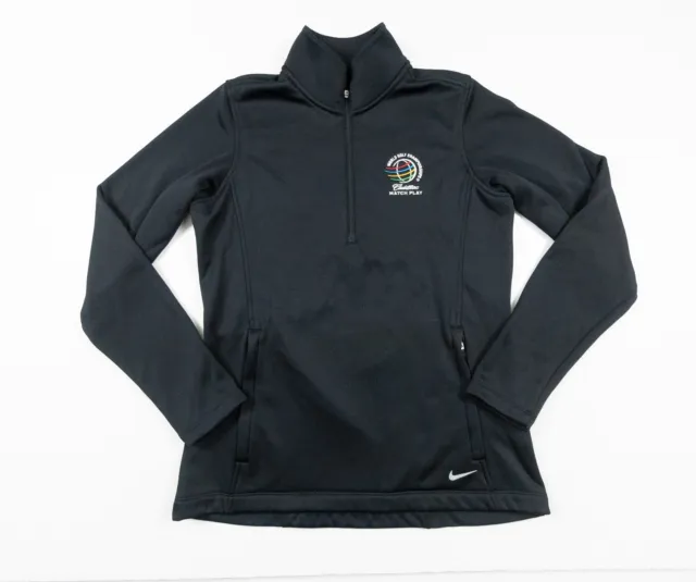 Nike Jacket Women's Medium Black Full Zip Golf Tour Performance Activewear Adult