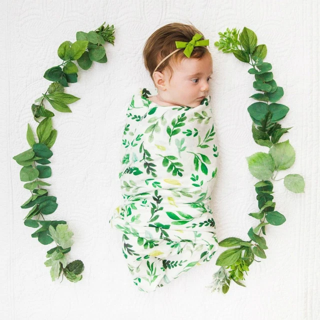 Cotton Wrapped Baby Headband Infant Swaddle Newborn Blanket Baby Sleeping Bag