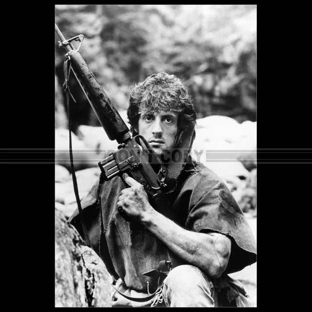 1985 PHOTO F.003955 SYLVESTER STALLONE (RAMBO FIRST BLOOD PART II) $6. ...