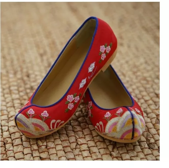 HANBOK SHOES ACCESSORY Korean Traditional New Year Party Woman Lady RD 1cm  $65.98 - PicClick