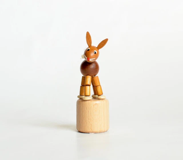 Giocattolo IN Legno Ciondolante Lepre Altezza = 8,5cm Nuovo Wiggle Wackeltier