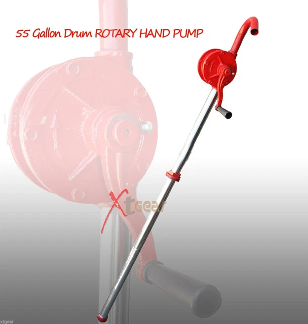 55 GALLON CAST Iron ROTARY Manual Drum PUMP 10 GPM Oil Fuel Barrel 40