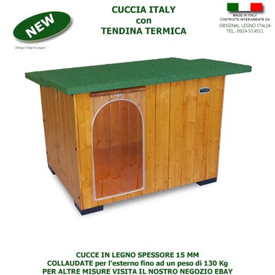Cuccio Cuccia in legno BARBONCINO Tendina cucce CANILE casetta cane per cani Pincher 
