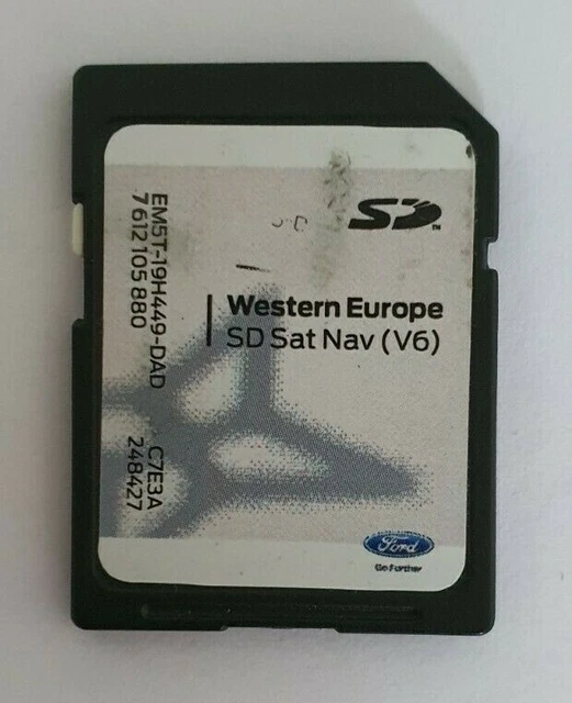 GENUINE FORD MFD SONY SD Card Kuga Focus Fiesta Sat Nav Map V6 EM5T