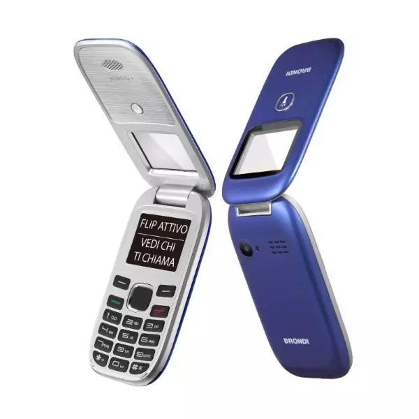 Brondi Window+  Telefono Cellulare Senior Colore Blue Display 1.77"