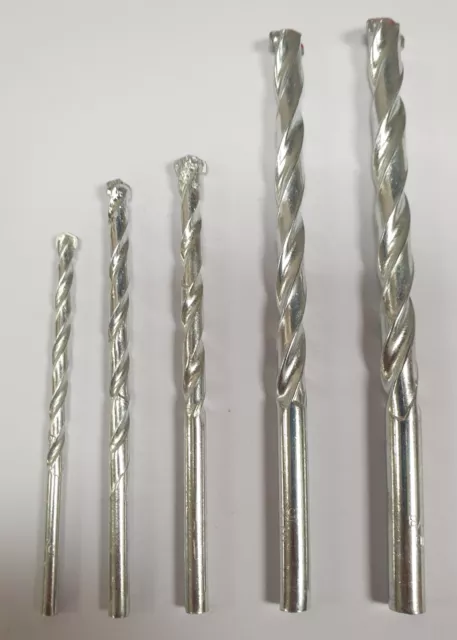 4mm 5mm 6mm 8mm 10mm Masonry Masonary Wall Drill Bits Various Sizes & Long Bits