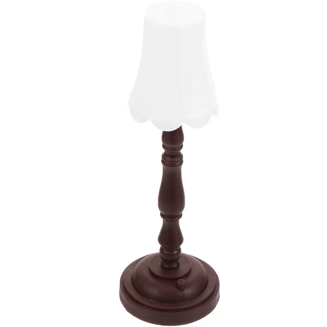 Plastic Vintage Mini Desk Lamp Miniature Desktop Fairy Garden