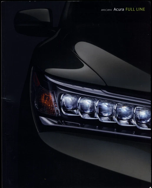 2013 2014 Acura full-line sales brochure RLX TL TSX ILX ZDX MDX RDX