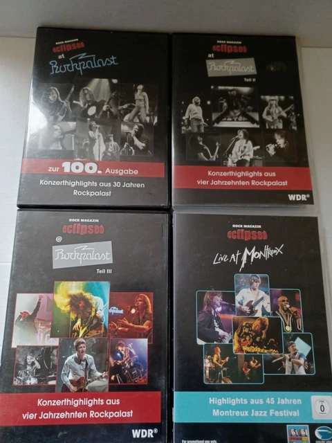 4 DVD ROCKPALAST " compil live hard rock ; rock progressif ; krautrock
