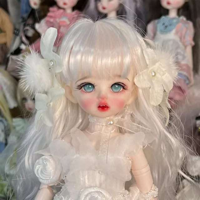 Beautiful 1/6 BJD Doll 30cm Girls Dolls Full Set Including Wig 3D Eyes Clothes