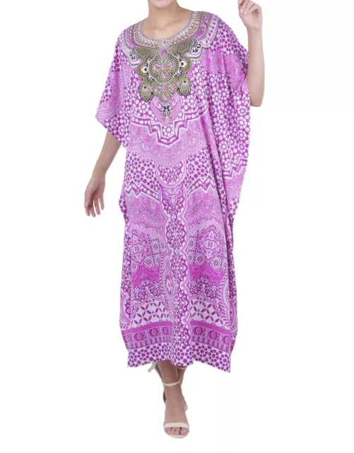 Free Size [UK 18-22] Women Kaftan Tunic Kimono Dress