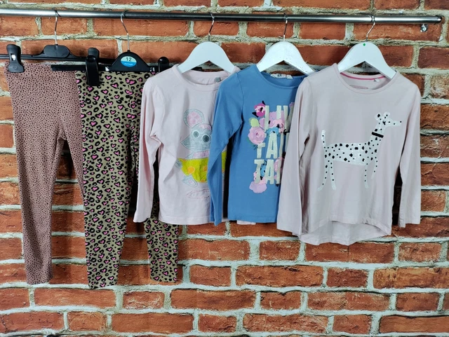 Girls Bundle Age 4-5 Years Bluezoo H&M Matalan Leggings Top T-Shirt Casual 110Cm