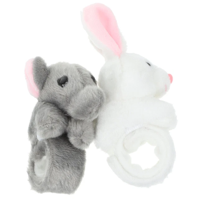 4 Pcs Pp Cotton Slap Bracelet Child Stuffed Rabbit BABY ANIMALS