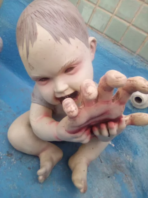 Spirit Halloween Horror Life-Size Prop Official Snackin' Steve Zombie Baby Hand