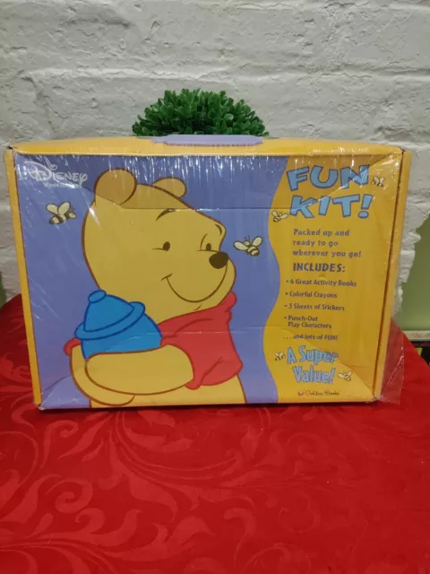 NOS Rare GOLDEN BOOKS 2004 Disney WINNIE THE POOH Activity Book FUN KIT Stickers