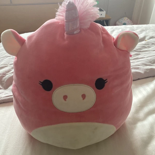 SQUISHMALLOWS ZOE THE Unipig 12" Soft Toy Plush Pillow Pink Pig Unicorn