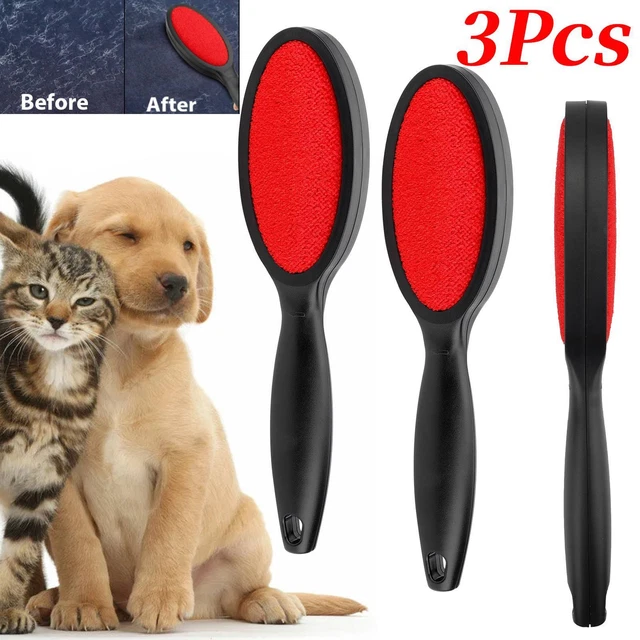 3Pcs Double Sided Lint Brushes Remover With Long Grip Handles Portable Handheld