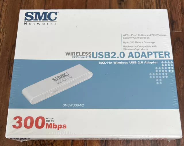 SMC Networks Wireless USB2.0 ADapter EZ Connect N 802.11n 300Mbps