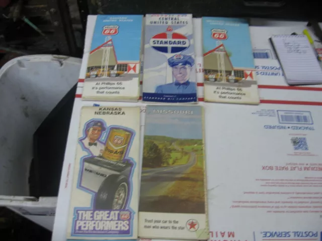 Phillips 66, Texaco, Standard Oil Road Maps 1970]S