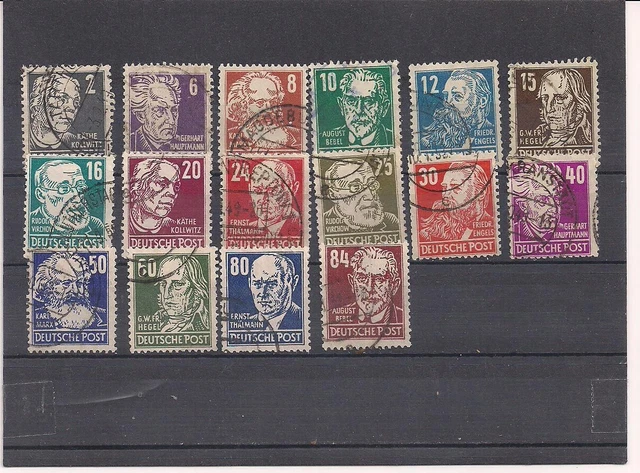 DDR, SBZ Mi. Nr. 212 - 227, gest.
