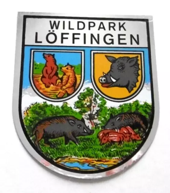 Souvenir-Aufkleber Wildpark Löffingen Schwarzwald Tatzmania Leisure Park 80er