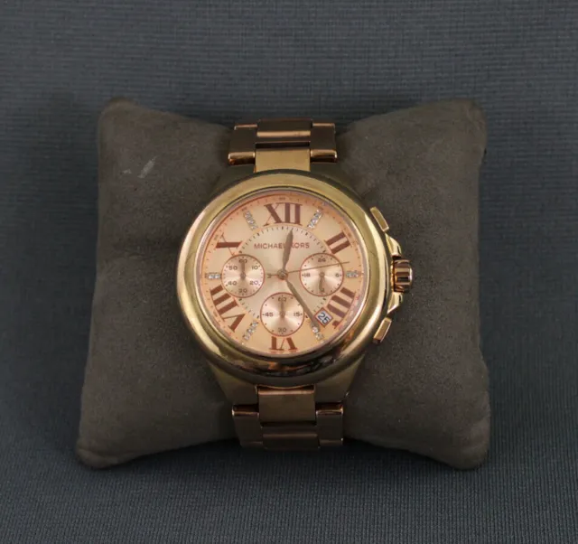 Michael Kors Women's MK-5652 Rose Gold Tone Chronograph Wristwatch