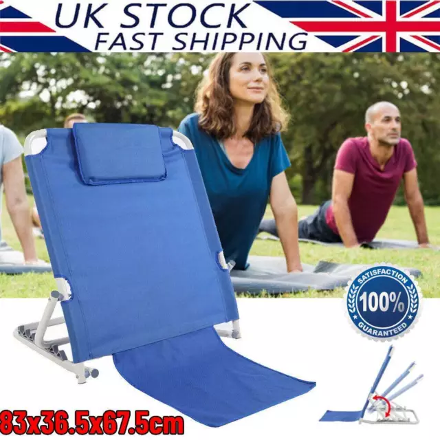 Height Adjustable Angle Back Bed Rest for Comfort in Bed With Head Cushion UK