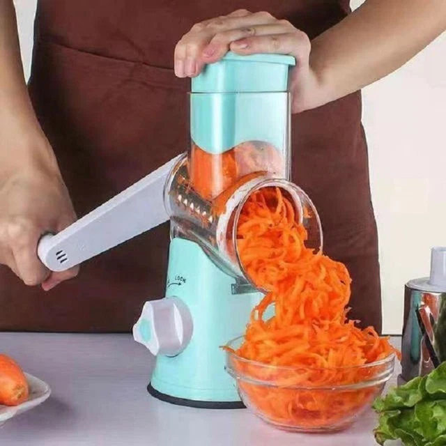 Herramienta rallador de queso giratorio trituradora de alimentos trituradora manual de verduras giratoria helicóptero