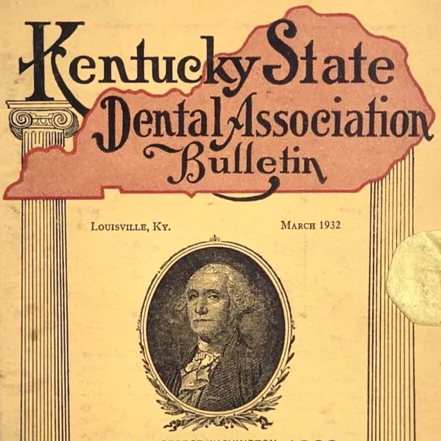 1932 Kentucky State Dental Association Annual Meeting Program Ads Brown Hotel