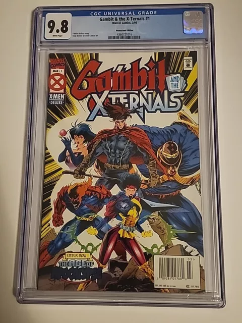 GAMBIT AND THE XTERNALS #1 Rare Newsstand Deluxe CGC 9.8 WP