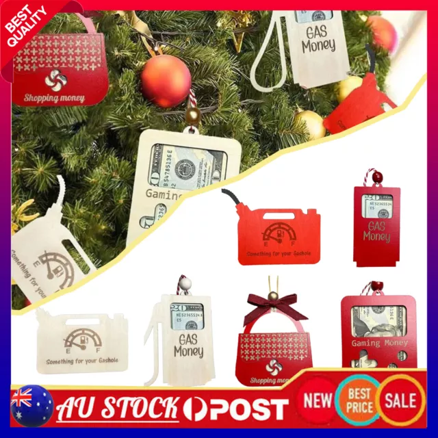 7 Styles Pendant Christmas Unique Money Holder Cash Clip Christmas Tree Ornament