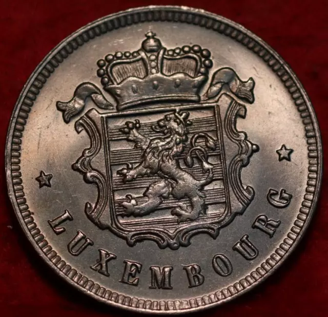 Uncirculated 1927 Luxembourg 25 Centimes Foreign Coin