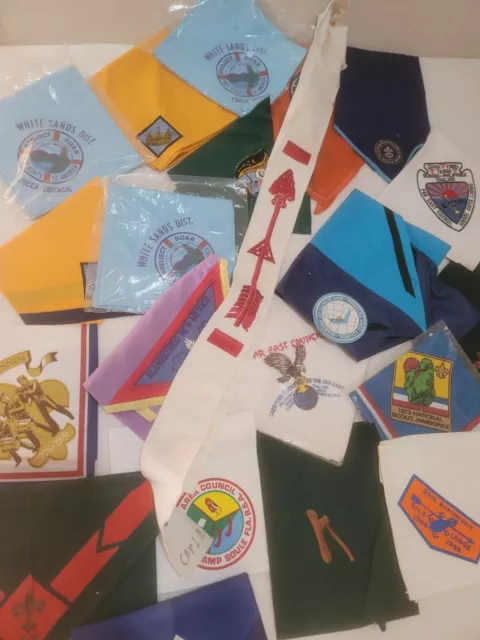 vintage BSA order of the arrow sash boy scouts +++ 20, 50 year old NECKERCHIEFS