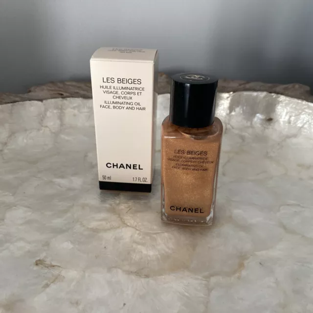 CHANEL LES BEIGES ILLUMINATING DRY OIL FOR FACE, BODY AND HAIR. 250ml /  8.4Fl Oz
