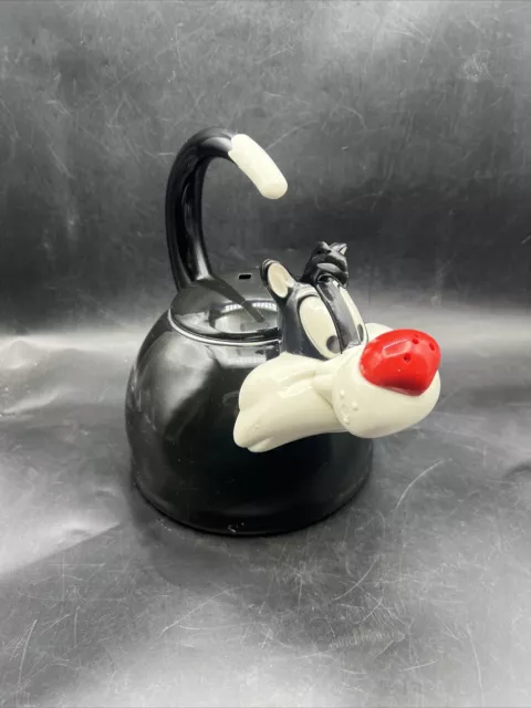 Vintage 1994 Looney Tunes Sylvester Cat Tweety Bird Tea Kettle Pot Kamenstein