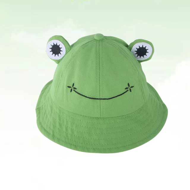 Summer Fisherman Cap Frog Bucket Hats Teens Fishing Hat Outdoor