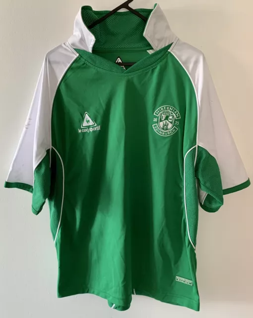 Official 2005/2006 Hibernian Home Football Shirt Le Coq Sportif Small/Medium