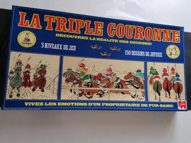 LA TRIPLE COURONNE 3 Jeux En 1 ! JUMBO. 150 DESSINS DE JOYEUX. 1987.🏇🏇🏇🏇🏇🏇