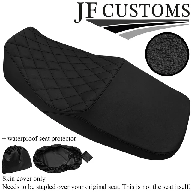 Dsg2 Black Diamond Stitch Custom Fits Yamaha Xjr 1200 95-99 Dual Seat Cover+Wsp