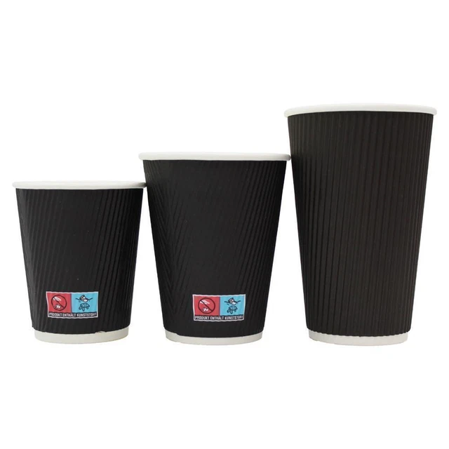 Kaffeebecher Pappbecher Coffee To Go mit/ohne Deckel Glühweinbecher Premium