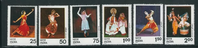 Indischem 1975 Traditionell Tanzt Von Indischem (Scott 692-97) VF MNH